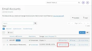 فتح البريد باستخدام Webmail